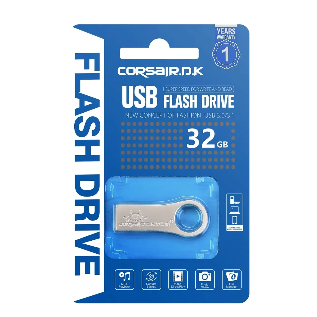 Metal Swivel USB Flash Drive 32GB